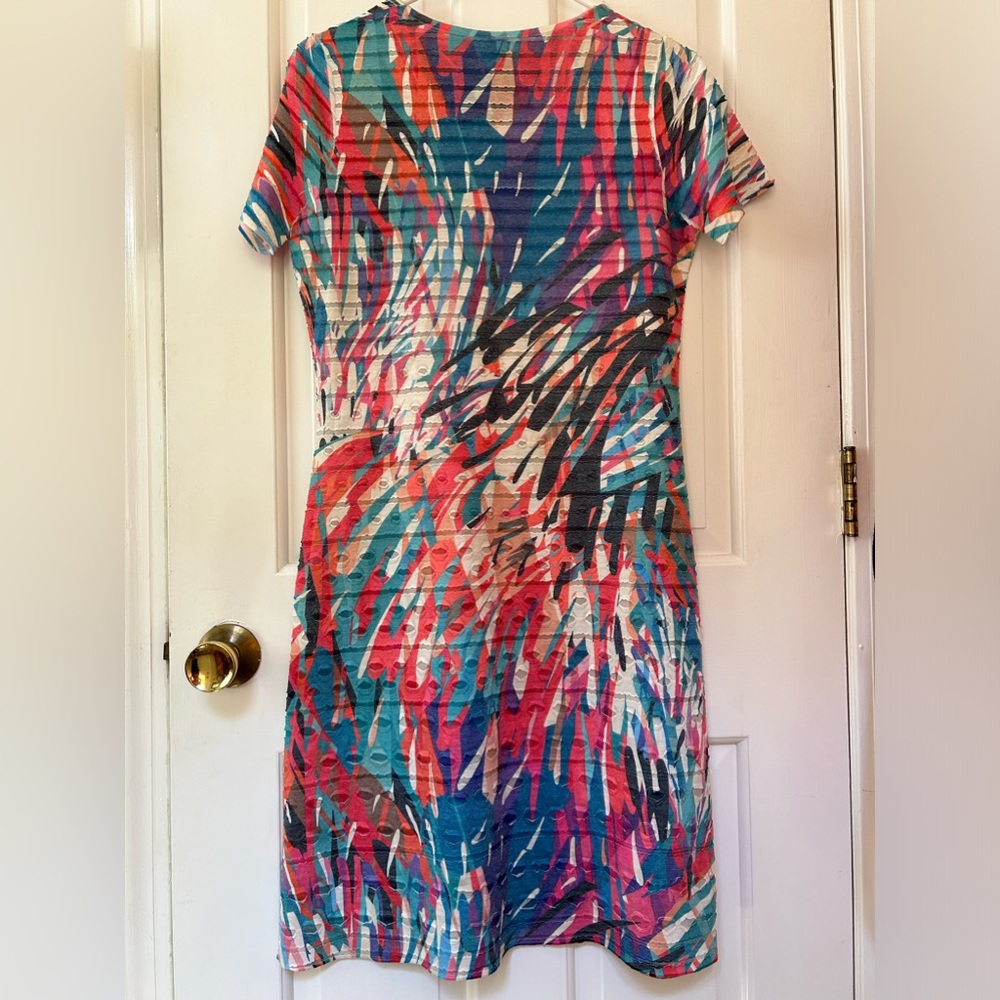 Cubism Multi-colored Lightweight/ Sheer WOMANS DRESS SZ SM
